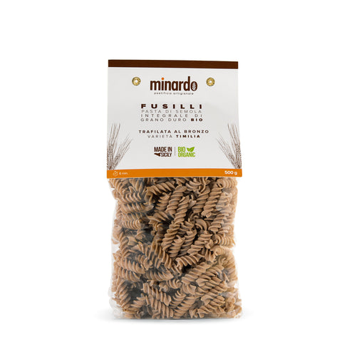 Fusilli di semola integrale di grano duro