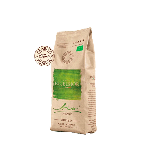 Caffè Bio Excelsior 100% Arabica in Grani Busta 1kg