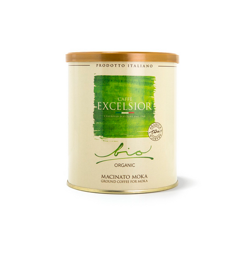 Caffè Bio Excelsior 100% Arabica Macinato Lattina 250g