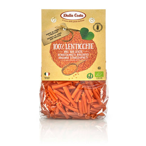 Strozzapreti 100% lenticchie rosse bio Senza glutine